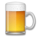 How emoji beer mug displayed on LG