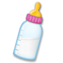 How emoji baby bottle displayed on LG