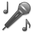 How emoji microphone displayed on LG