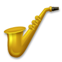 How emoji saxophone displayed on LG