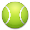 How emoji tennis displayed on LG