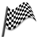 How emoji chequered flag displayed on LG