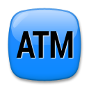 How emoji ATM sign displayed on LG