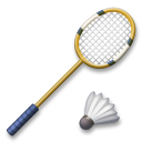 How emoji badminton displayed on LG