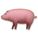 How emoji pig displayed on LG