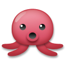 How emoji octopus displayed on LG