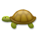 How emoji turtle displayed on LG