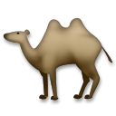 How emoji two-hump camel displayed on LG