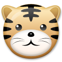 How emoji tiger face displayed on LG