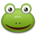 How emoji frog displayed on LG