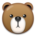 How emoji bear displayed on LG