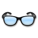 How emoji glasses displayed on LG