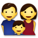 How emoji family displayed on LG