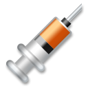 How emoji syringe displayed on LG