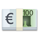 How emoji euro banknote displayed on LG