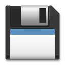 How emoji floppy disk displayed on LG