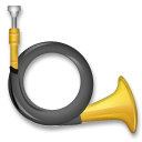 How emoji postal horn displayed on LG