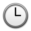 How emoji three o’clock displayed on LG