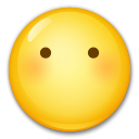 How emoji face without mouth displayed on LG