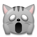 How emoji weary cat displayed on LG