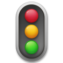 How emoji vertical traffic light displayed on LG