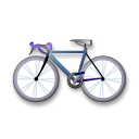 How emoji bicycle displayed on LG