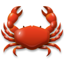 How emoji crab displayed on LG