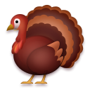 How emoji turkey displayed on LG