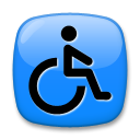 How emoji wheelchair symbol displayed on LG