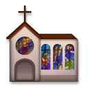 How emoji church displayed on LG