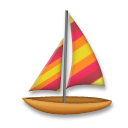 How emoji sailboat displayed on LG