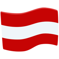 How emoji flag: Austria displayed on Messenger