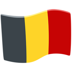 How emoji flag: Belgium displayed on Messenger