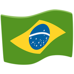 How emoji flag: Brazil displayed on Messenger