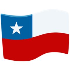 How emoji flag: Chile displayed on Messenger