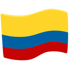 How emoji flag: Colombia displayed on Messenger