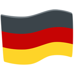 How emoji flag: Germany displayed on Messenger