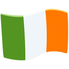 How emoji flag: Ireland displayed on Messenger