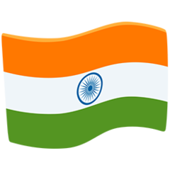 How emoji flag: India displayed on Messenger