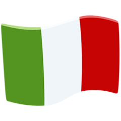 How emoji flag: Italy displayed on Messenger