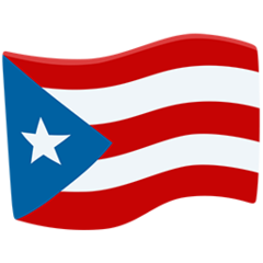 How emoji flag: Puerto Rico displayed on Messenger