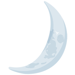 How emoji crescent moon displayed on Messenger