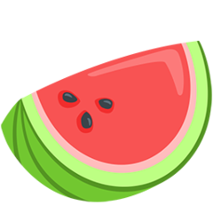 How emoji watermelon displayed on Messenger