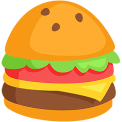 How emoji hamburger displayed on Messenger