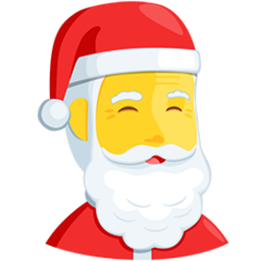 How emoji Santa Claus displayed on Messenger