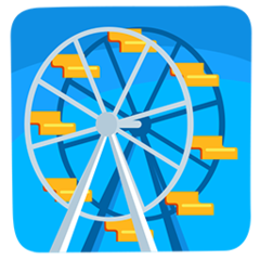 How emoji ferris wheel displayed on Messenger