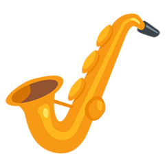 How emoji saxophone displayed on Messenger