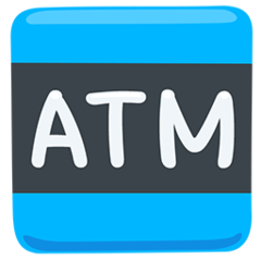 How emoji ATM sign displayed on Messenger