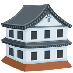 How emoji Japanese castle displayed on Messenger