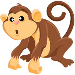 How emoji monkey displayed on Messenger